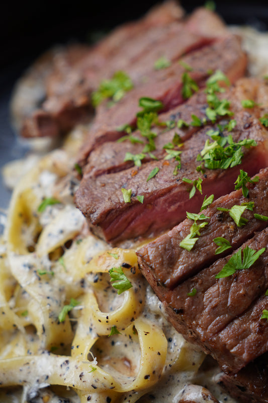 Truffle Mushroom Ribeye Steak Pasta